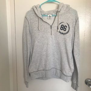 Victoria’s Secret Pink gray quarter zip hoodie